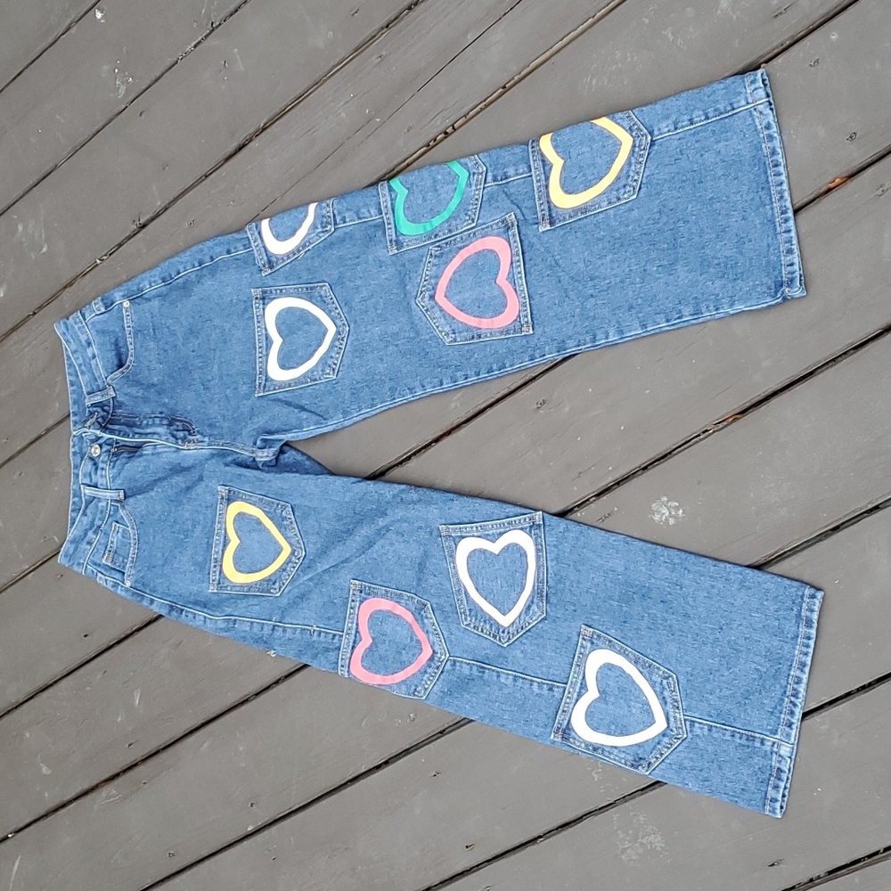 Shein Heart Jeans